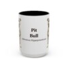 15oz Pit Bull Latin Mug, Vintage Dog Coffee Mug, Dog Lover Gift