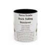 11oz Nova Scotia Duck Tolling Retriever Mug, Illustrated Dog Breed Facts Coffee Mug, Vintage Dog Keepsake Gift