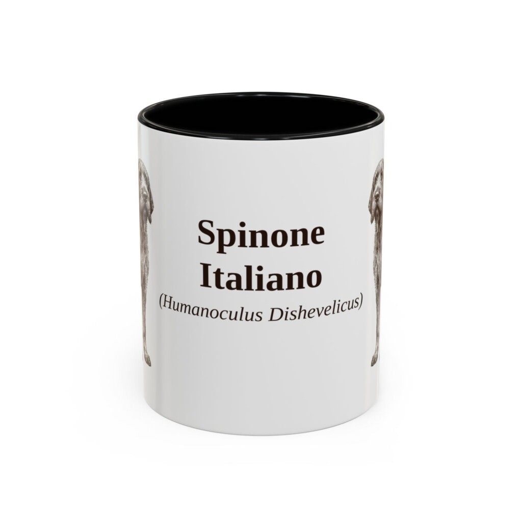 11oz Spinone Italiano Latin Mug, Vintage Dog Coffee Mug, Dog Lover Gift
