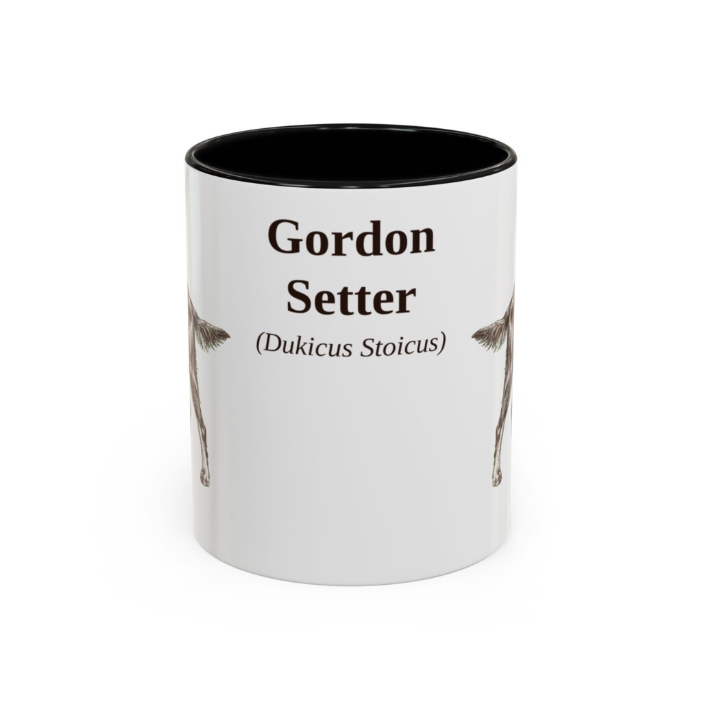 11oz Gordon Setter Latin Mug, Vintage Dog Coffee Mug, Dog Lover Gift