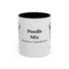 11oz Poodle Mix Latin Mug, Vintage Dog Coffee Mug, Dog Lover Gift