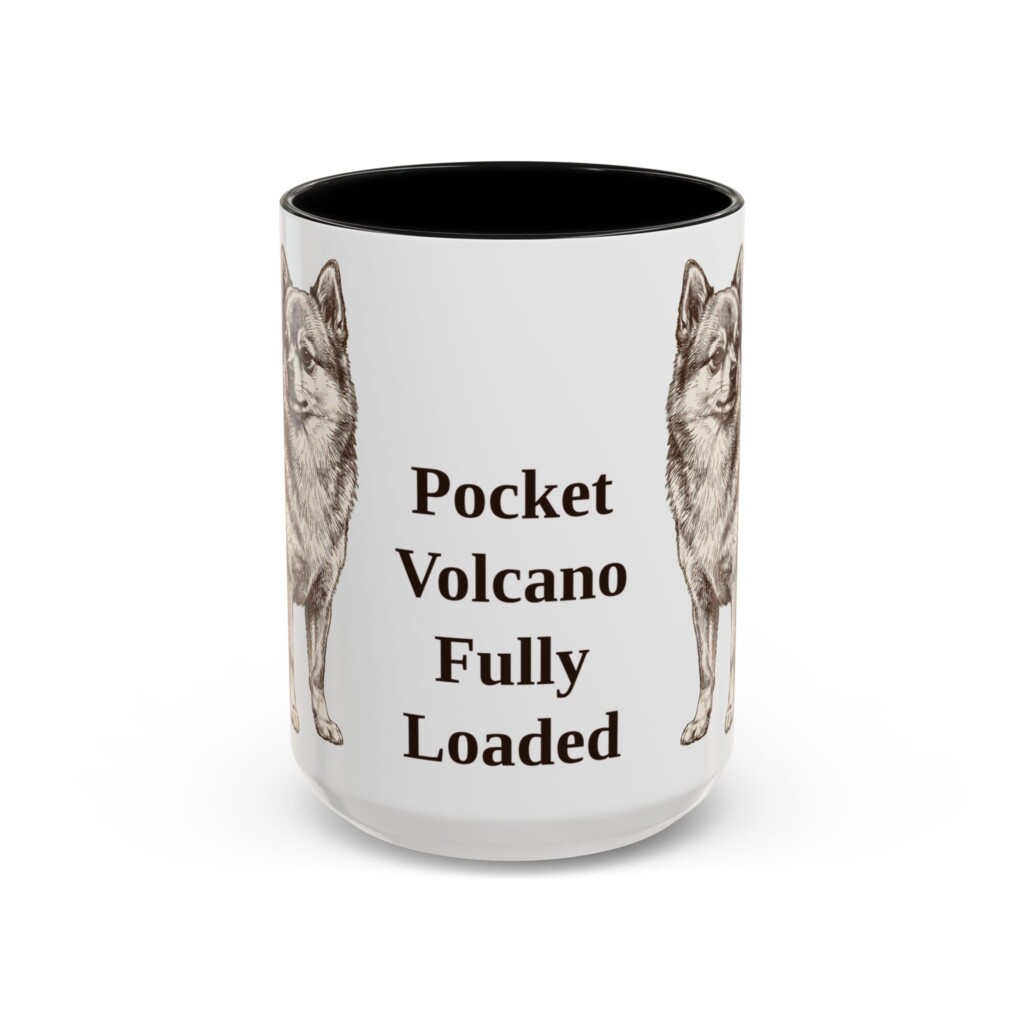 15oz Funny Pomchi Mug, Vintage Dog Coffee Mug, Dog Lover Gift