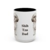 15oz Shih Tzu Dog Dad Mug, Vintage Sketch Coffee Mug, Dog Dad Gift