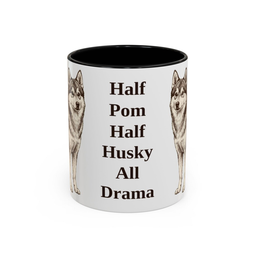 11oz Funny Pomsky Mug, Vintage Dog Coffee Mug, Dog Lover Gift