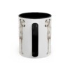 11oz Greyhound Mug, Black, back view