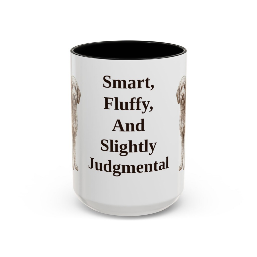 3504425462657236037_2048.jpeg 15oz Funny Poodle Mix Mug, Vintage Dog Coffee Mug, Dog Lover Gift