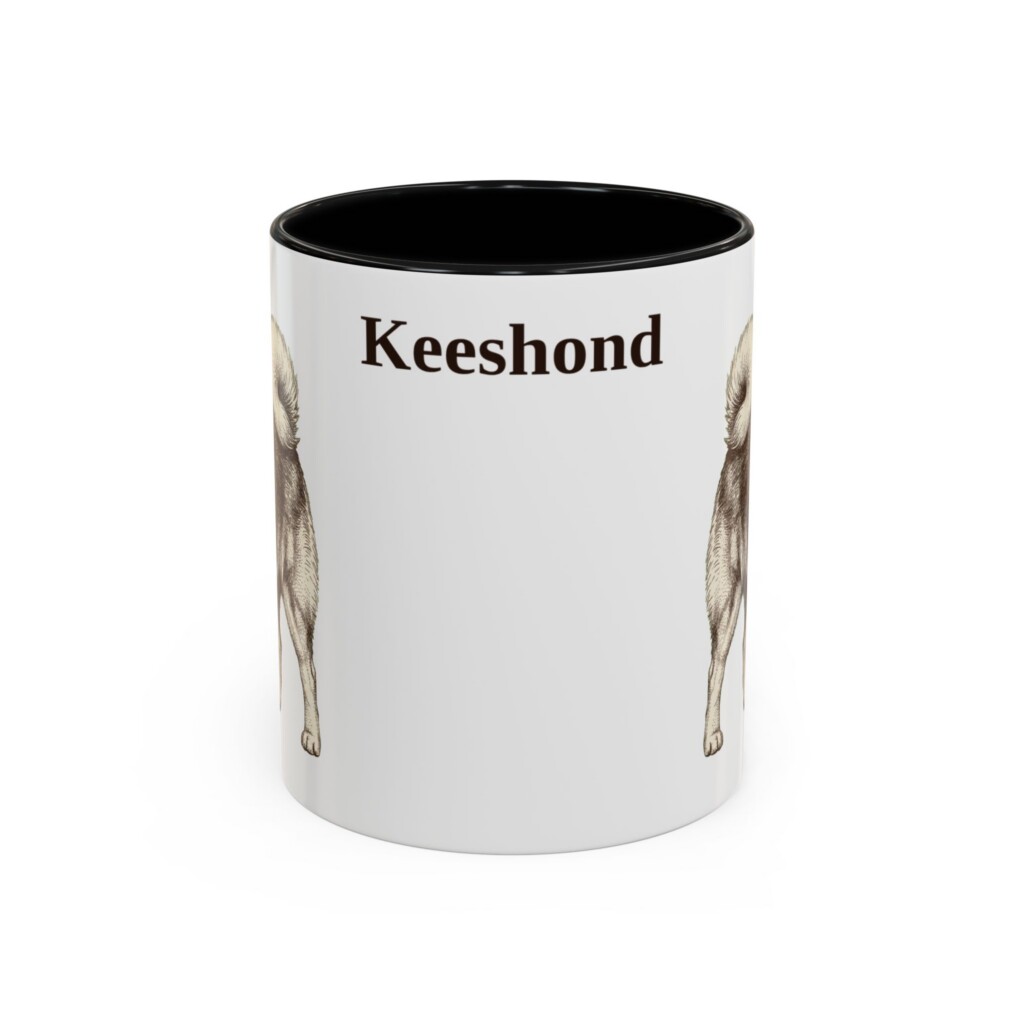 3513866195533177144_2048.jpeg 11oz Keeshond Mug, Vintage Dog Portrait Coffee Mug, Dog Lover Gift