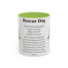 11oz Rescue Dog Mug, Illustrated Dog Breed Facts Coffee Mug, Vintage Dog Keepsake Gift