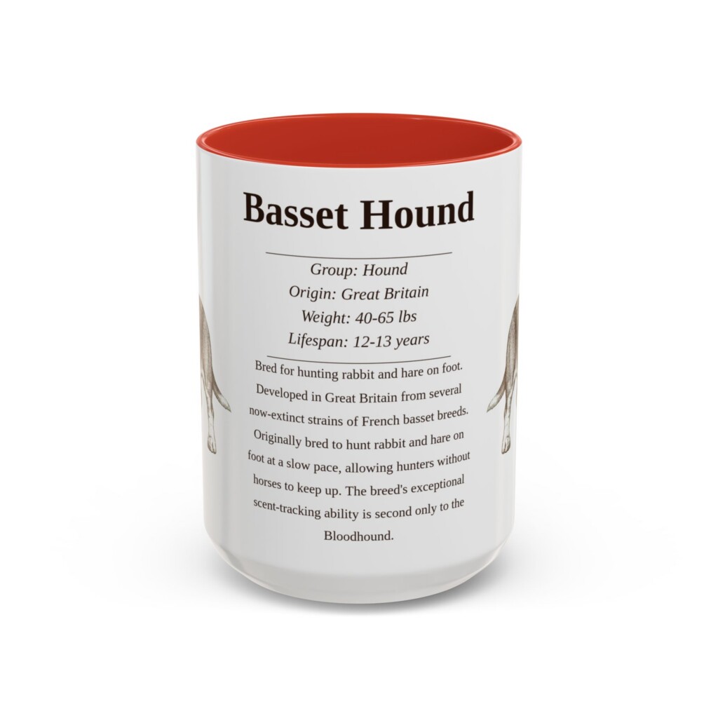 3633761445541964611_2048.jpeg 15oz Basset Hound Mug, Navy, front view