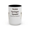 15oz Welsh Springer Spaniel Latin Mug, Vintage Dog Coffee Mug, Dog Lover Gift
