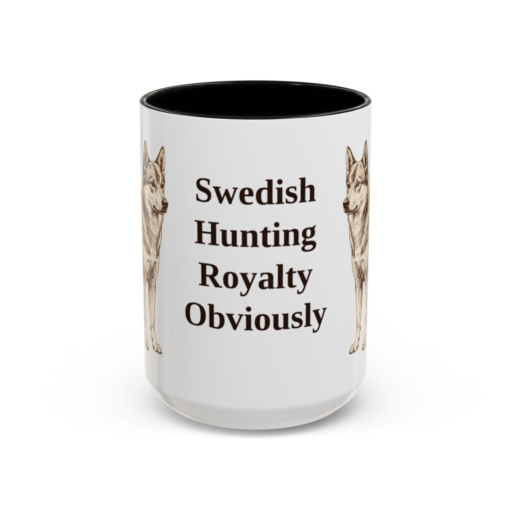 15oz Funny Norrbottenspets Mug, Vintage Dog Coffee Mug, Dog Lover Gift