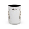 15oz Vizsla Mug, Vintage Dog Portrait Coffee Mug, Dog Lover Gift