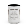 3738975618586739603_2048.jpeg 15oz Pyrenean Mastiff Mug, Illustrated Dog Breed Facts Coffee Mug, Vintage Dog Keepsake Gift
