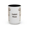 15oz Saluki Dog Mom Mug, Vintage Sketch Coffee Mug, Dog Mom Gift