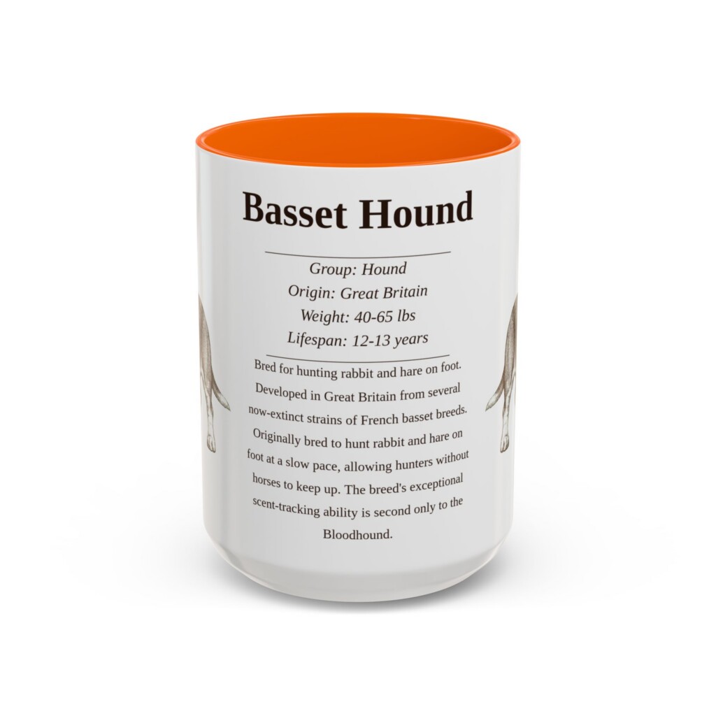 3762795981269292001_2048.jpeg 15oz Basset Hound Mug, Pink, front view