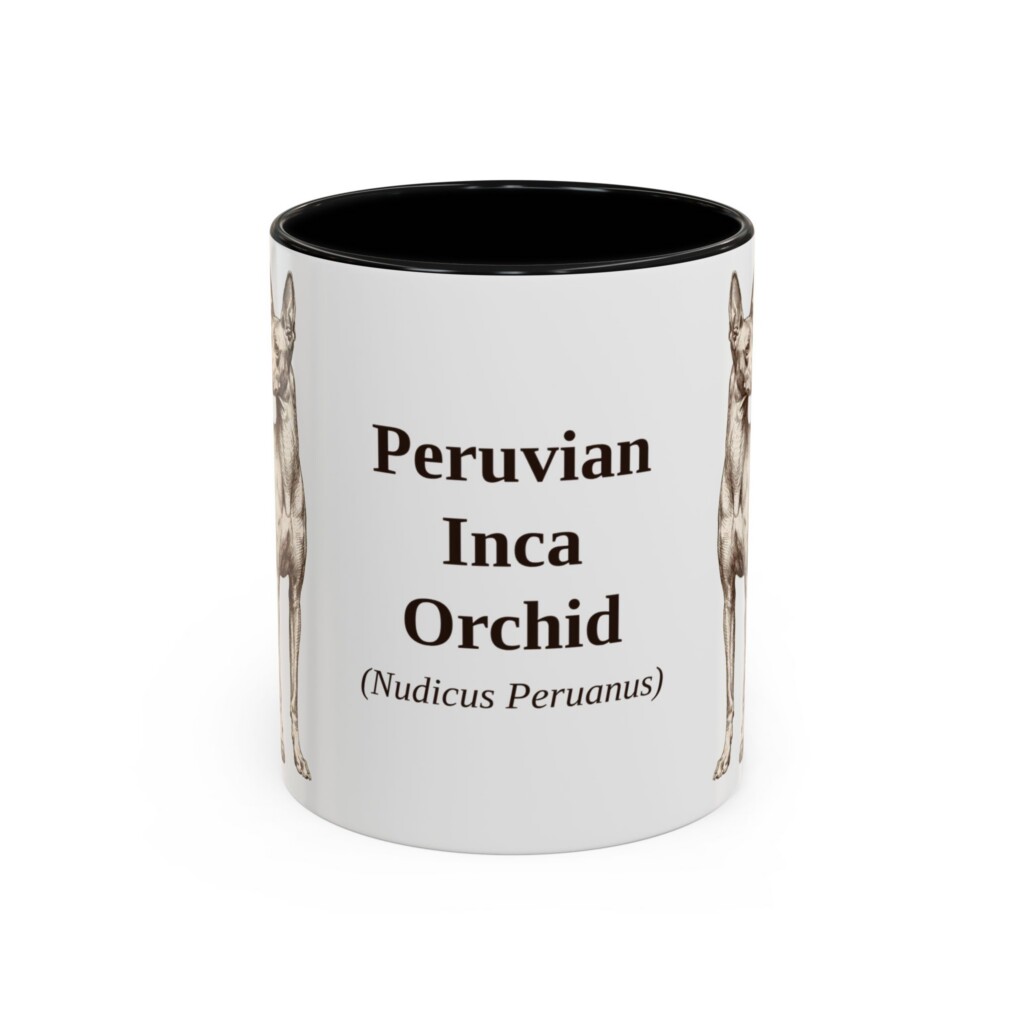 11oz Peruvian Inca Orchid Latin Mug, Vintage Dog Coffee Mug, Dog Lover Gift