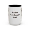 3913954930631444274_2048.jpeg 15oz Italian Greyhound Dog Dad Mug, Vintage Sketch Coffee Mug, Dog Dad Gift