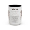 15oz Morkie Mug, Illustrated Dog Breed Facts Coffee Mug, Vintage Dog Keepsake Gift