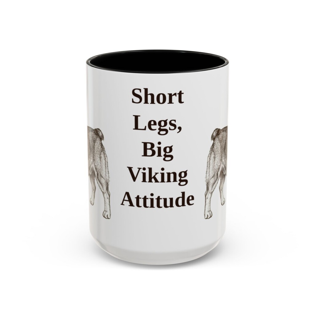 3977539542306195116_2048.jpeg 15oz Funny Swedish Vallhund Mug, Vintage Dog Coffee Mug, Dog Lover Gift