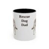 11oz Rescue Dog Dog Dad Mug, Vintage Sketch Coffee Mug, Dog Dad Gift
