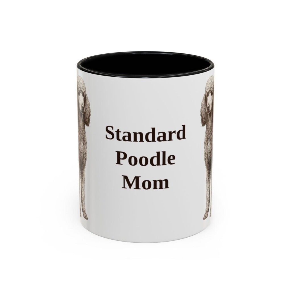 4015848566264734694_2048.jpeg 11oz Standard Poodle Dog Mom Mug, Vintage Sketch Coffee Mug, Dog Mom Gift