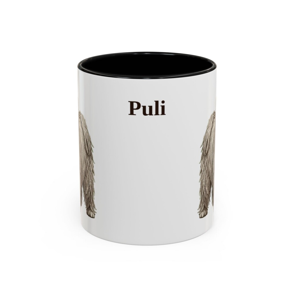4021917116776626535_2048.jpeg 11oz Puli Mug, Vintage Dog Portrait Coffee Mug, Dog Lover Gift