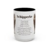 15oz Schipperke Mug, Illustrated Dog Breed Facts Coffee Mug, Vintage Dog Keepsake Gift