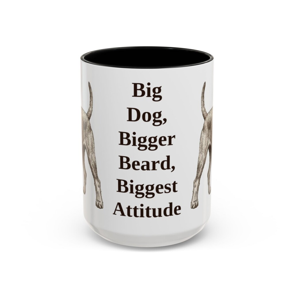 15oz Funny Giant Schnauzer Mug, Vintage Dog Coffee Mug, Dog Lover Gift
