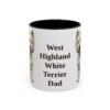 11oz West Highland White Terrier Dog Dad Mug, Vintage Sketch Coffee Mug, Dog Dad Gift