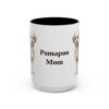 15oz Pomapoo Dog Mom Mug, Vintage Sketch Coffee Mug, Dog Mom Gift