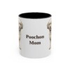11oz Poochon Dog Mom Mug, Vintage Sketch Coffee Mug, Dog Mom Gift