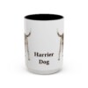 15oz Harrier Dog Mug, Vintage Dog Portrait Coffee Mug, Dog Lover Gift