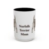 15oz Norfolk Terrier Dog Mom Mug, Vintage Sketch Coffee Mug, Dog Mom Gift