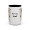 15oz Kuvasz Dog Dad Mug, Vintage Sketch Coffee Mug, Dog Dad Gift