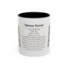 11oz Tibetan Terrier Mug, Illustrated Dog Breed Facts Coffee Mug, Vintage Dog Keepsake Gift
