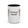 15oz Pyrenean Mastiff Mug, Vintage Dog Portrait Coffee Mug, Dog Lover Gift