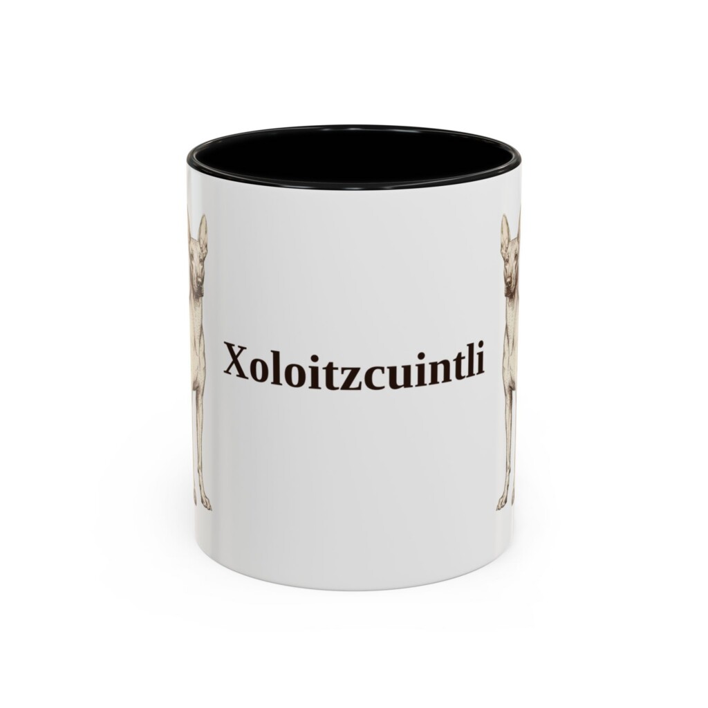 11oz Xoloitzcuintli Mug, Vintage Dog Portrait Coffee Mug, Dog Lover Gift