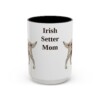 15oz Irish Setter Dog Mom Mug, Vintage Sketch Coffee Mug, Dog Mom Gift