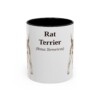 11oz Rat Terrier Latin Mug, Vintage Dog Coffee Mug, Dog Lover Gift