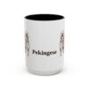 15oz Pekingese Mug, Vintage Dog Portrait Coffee Mug, Dog Lover Gift