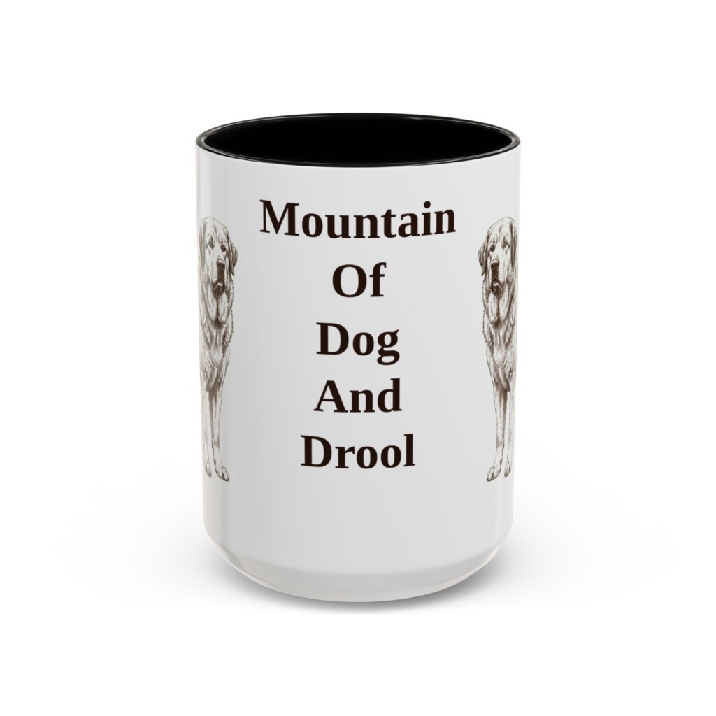 15oz Funny Pyrenean Mastiff Mug, Vintage Dog Coffee Mug, Dog Lover Gift