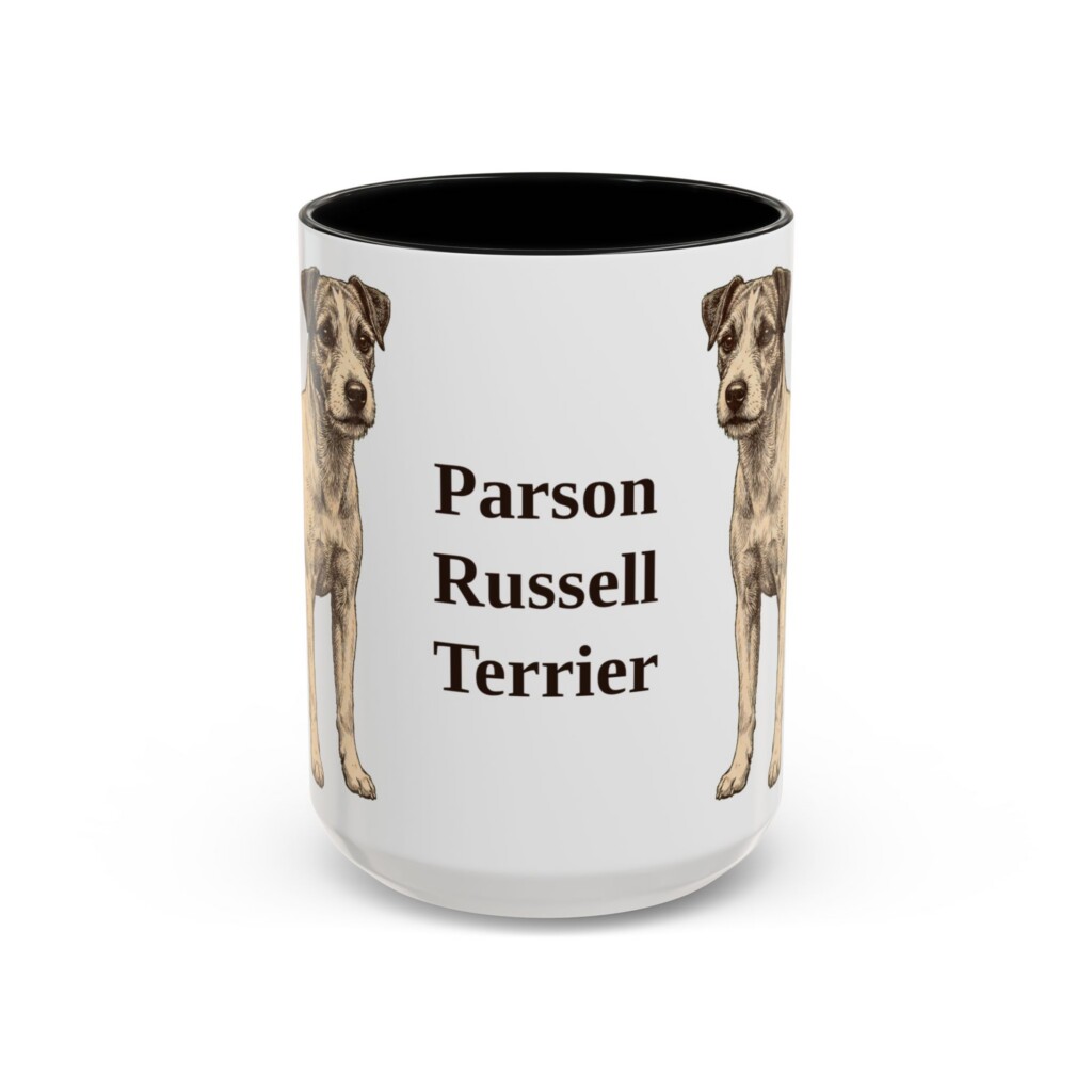4703566975446511091_2048.jpeg 15oz Parson Russell Terrier Mug, Vintage Dog Portrait Coffee Mug, Dog Lover Gift