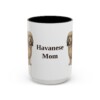 15oz Havanese Dog Mom Mug, Vintage Sketch Coffee Mug, Dog Mom Gift