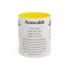 11oz Azawakh Mug, Red, front view