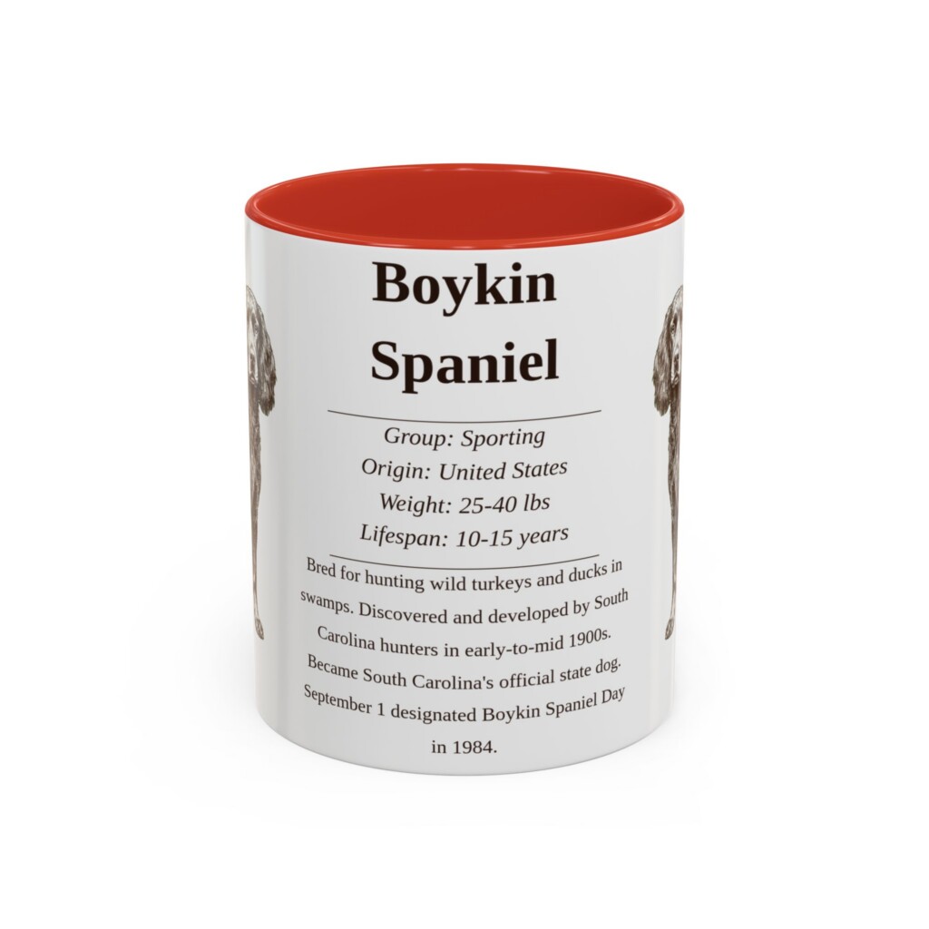 11oz Boykin Spaniel Mug, Navy, front view