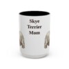 15oz Skye Terrier Dog Mom Mug, Vintage Sketch Coffee Mug, Dog Mom Gift