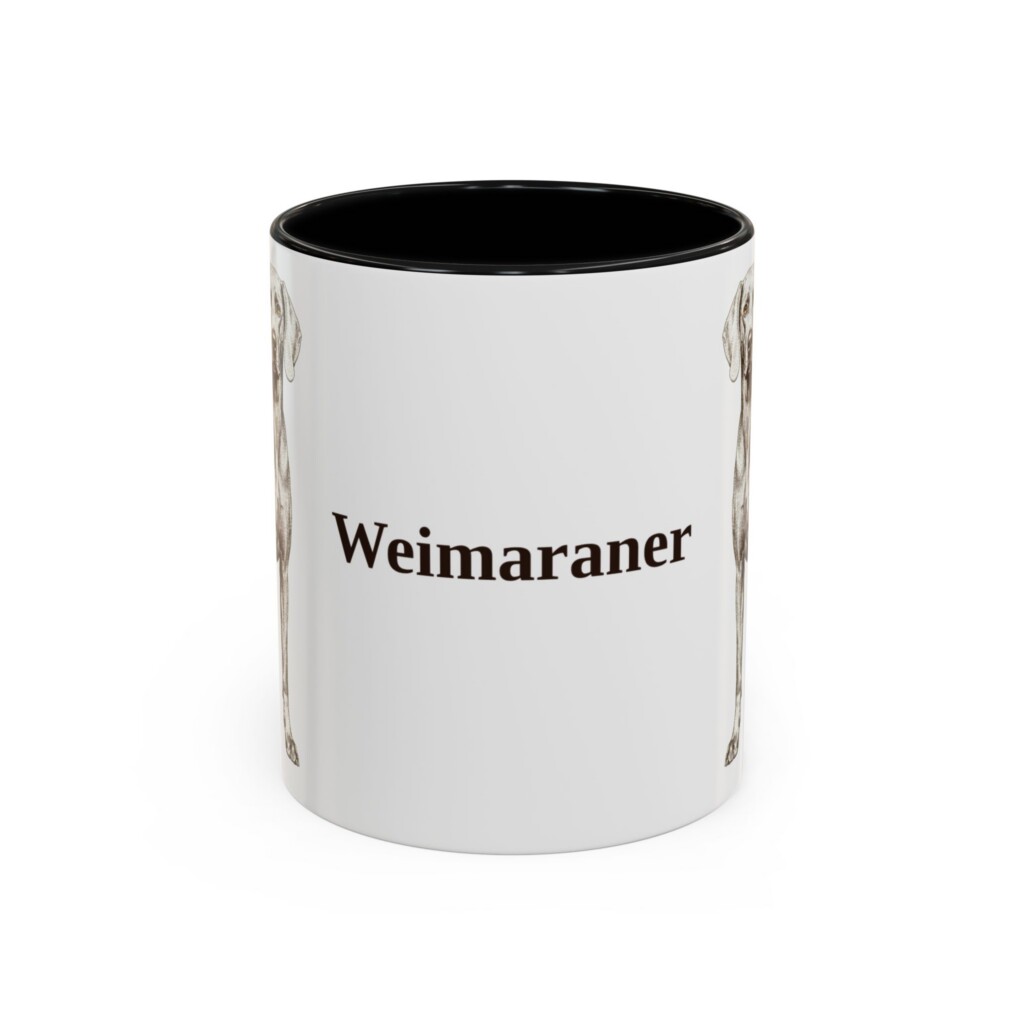 11oz Weimaraner Mug, Vintage Dog Portrait Coffee Mug, Dog Lover Gift