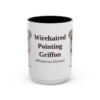 15oz Wirehaired Pointing Griffon Latin Mug, Vintage Dog Coffee Mug, Dog Lover Gift