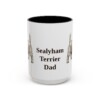 15oz Sealyham Terrier Dog Dad Mug, Vintage Sketch Coffee Mug, Dog Dad Gift