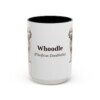 15oz Whoodle Latin Mug, Vintage Dog Coffee Mug, Dog Lover Gift